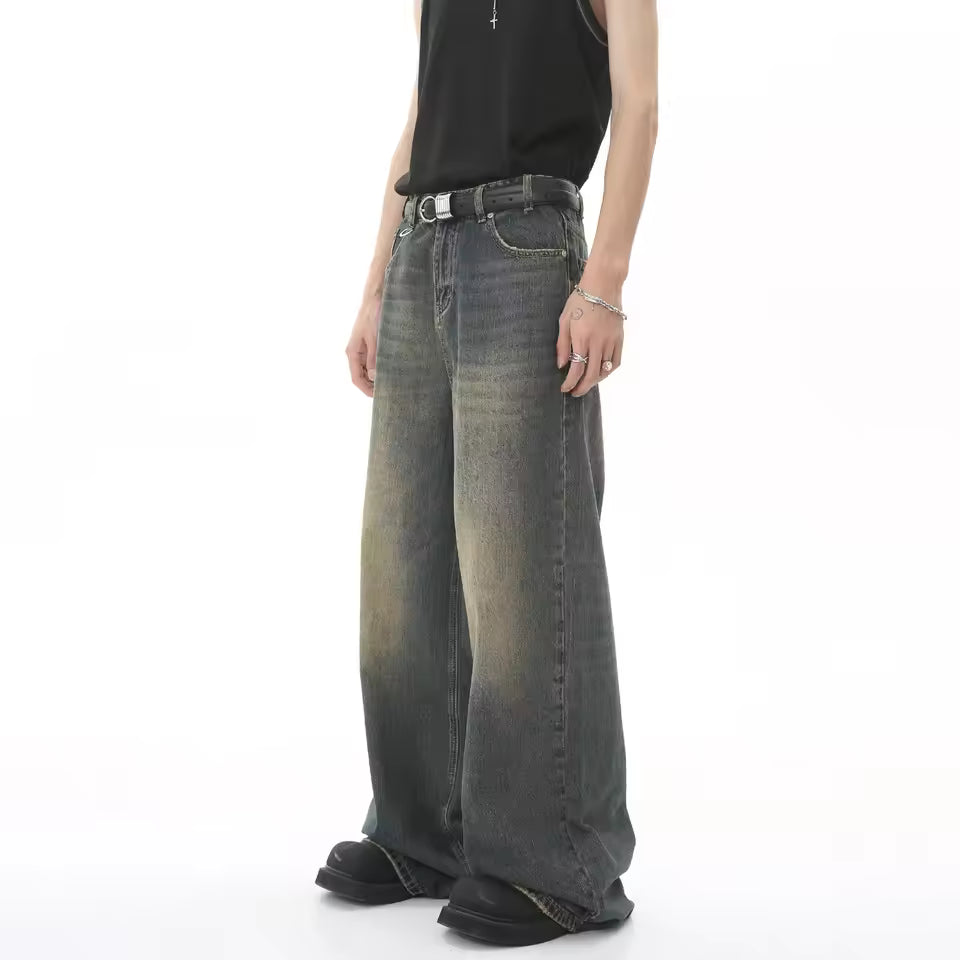 Retro Baggy Jeans in Washed Black