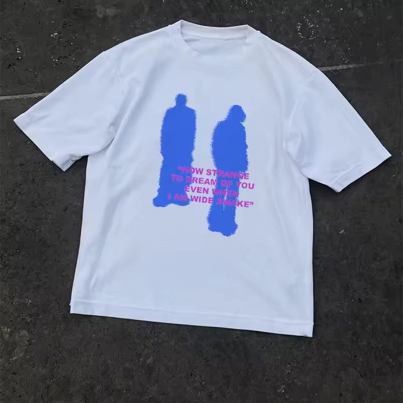 【PONDER.ER】LUCID Smocked Graphic T-shirt S24TTS03B LUCID” Smocked Graphic T-shirt S24TTS03B : Johari store