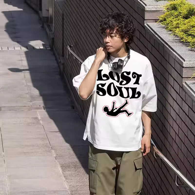 LOST SOUL - Graphic Loose Fit T-shirt