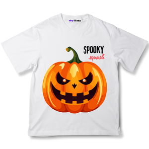 Halloween, Spooky Squash, Pumpkin, 100% cotton, customisable t-shirt, 