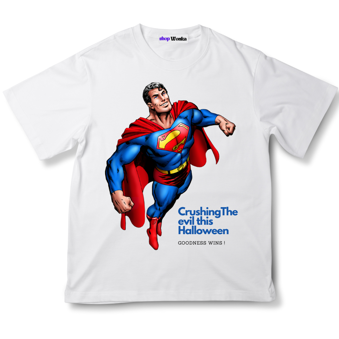 Superman, 100% cotton, customisable tshirt, halloween