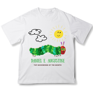 The hungry caterpillar, customisable t-shirt for kids, 100% cotton