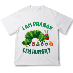 the hungry caterpillar, kids t-shirt, customisable t-shirt, 100% cotton
